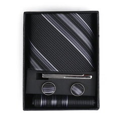 Men's Neck Tie Box With Pin - Grey