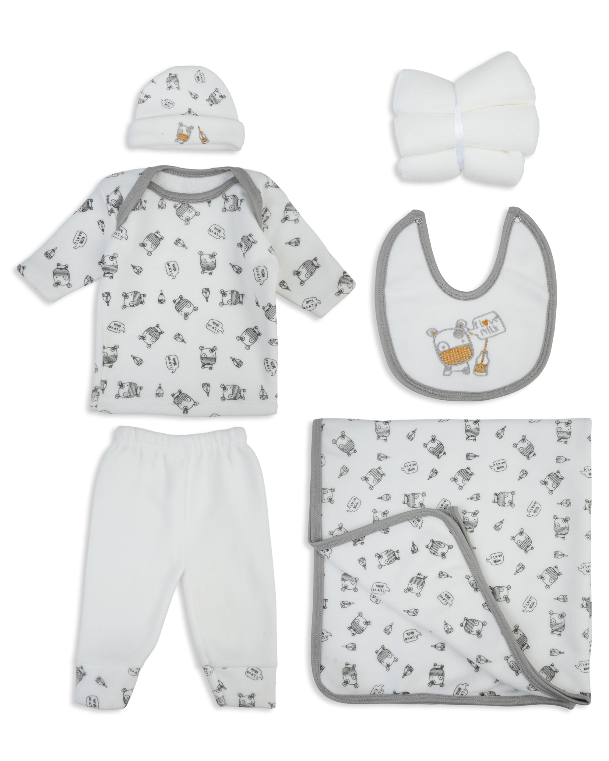 Newborn 9-Piece Hanger Set – Milk, Newborn Gift Set, Chase Value, Chase Value