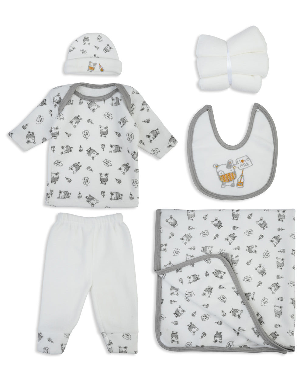 Newborn 9-Piece Hanger Set – Milk, Newborn Gift Set, Chase Value, Chase Value