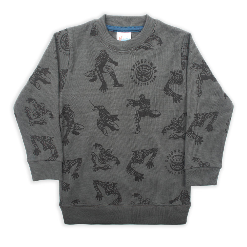 Boys Full Sleeves SweatShirt - Grey, Boys Hoodies & Sweat Shirts, Chase Value, Chase Value