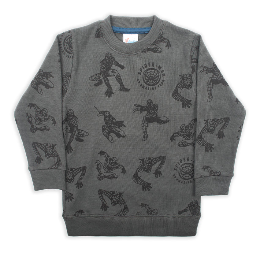 Boys Full Sleeves SweatShirt - Grey
