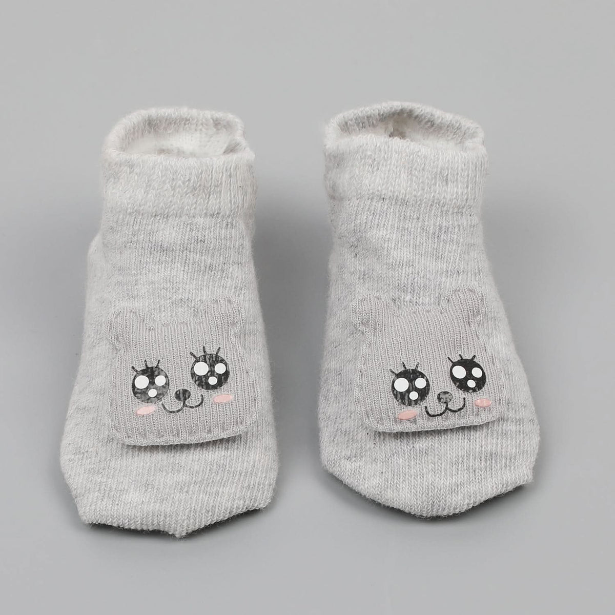 Newborn Card Booties - Grey, Newborn Caps, Shoes & Socks, Chase Value, Chase Value