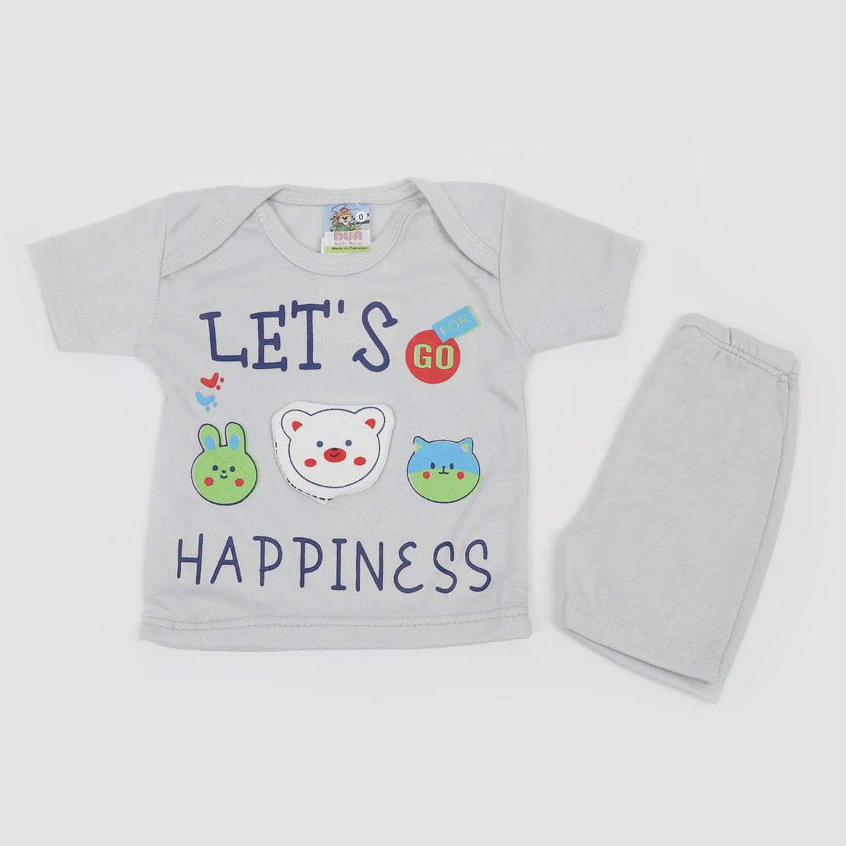 Newborn Boys Half Sleeves Suit - Grey, Newborn Boys Sets & Suits, Chase Value, Chase Value