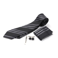 Men's Neck Tie Box With Pin - Grey