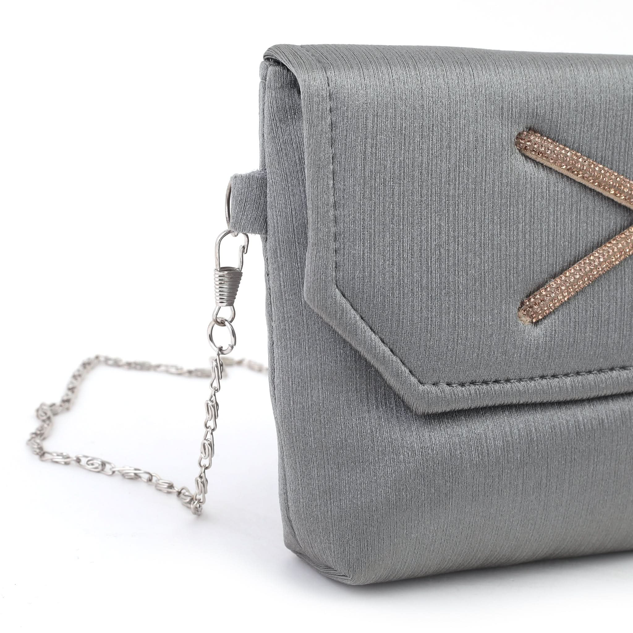 Women's Clutch - Grey, Women Clutches, Chase Value, Chase Value