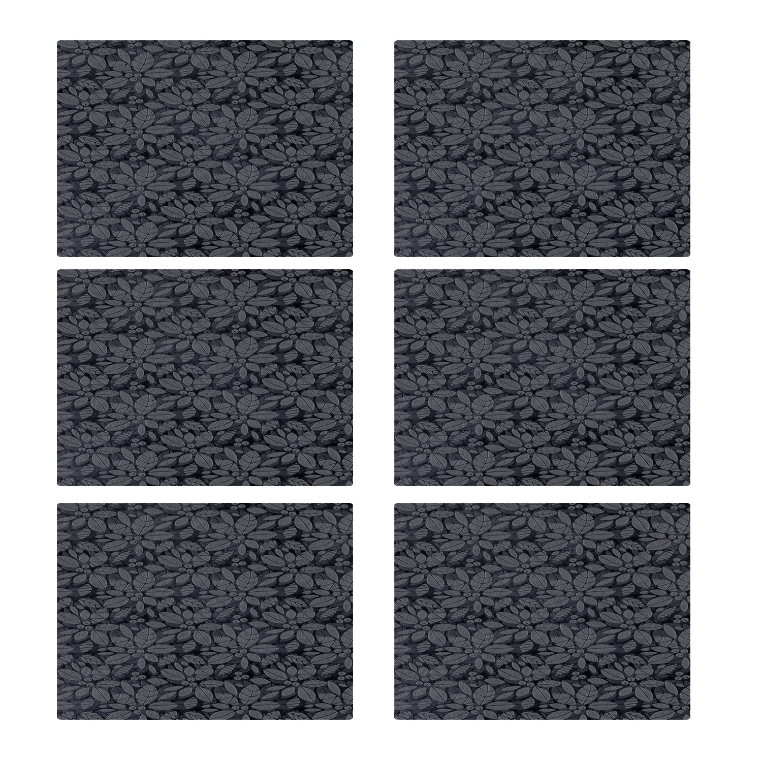 6Pcs Plastic Table Placemats 30*45Cm - Grey, Table Mat & Cover, Chase Value, Chase Value