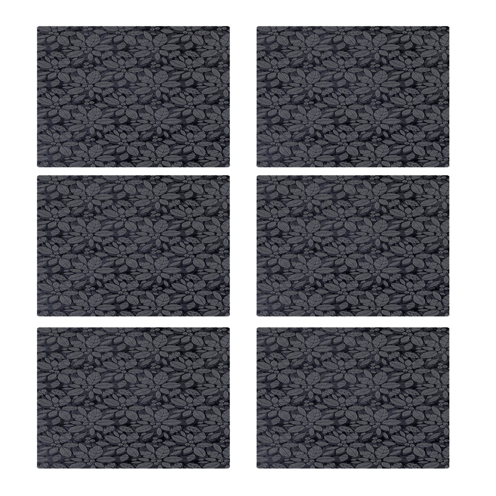 6Pcs Plastic Table Placemats 30*45Cm - Grey, Table Mat & Cover, Chase Value, Chase Value