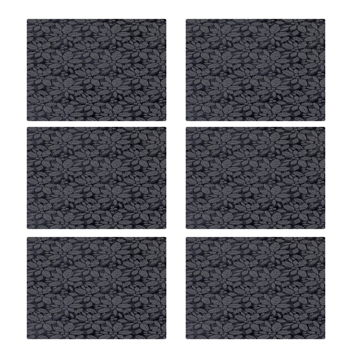 6Pcs Plastic Table Placemats 30*45Cm - Grey, Table Mat & Cover, Chase Value, Chase Value