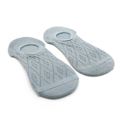 Men's 2Pcs Loafer Socks - Grey