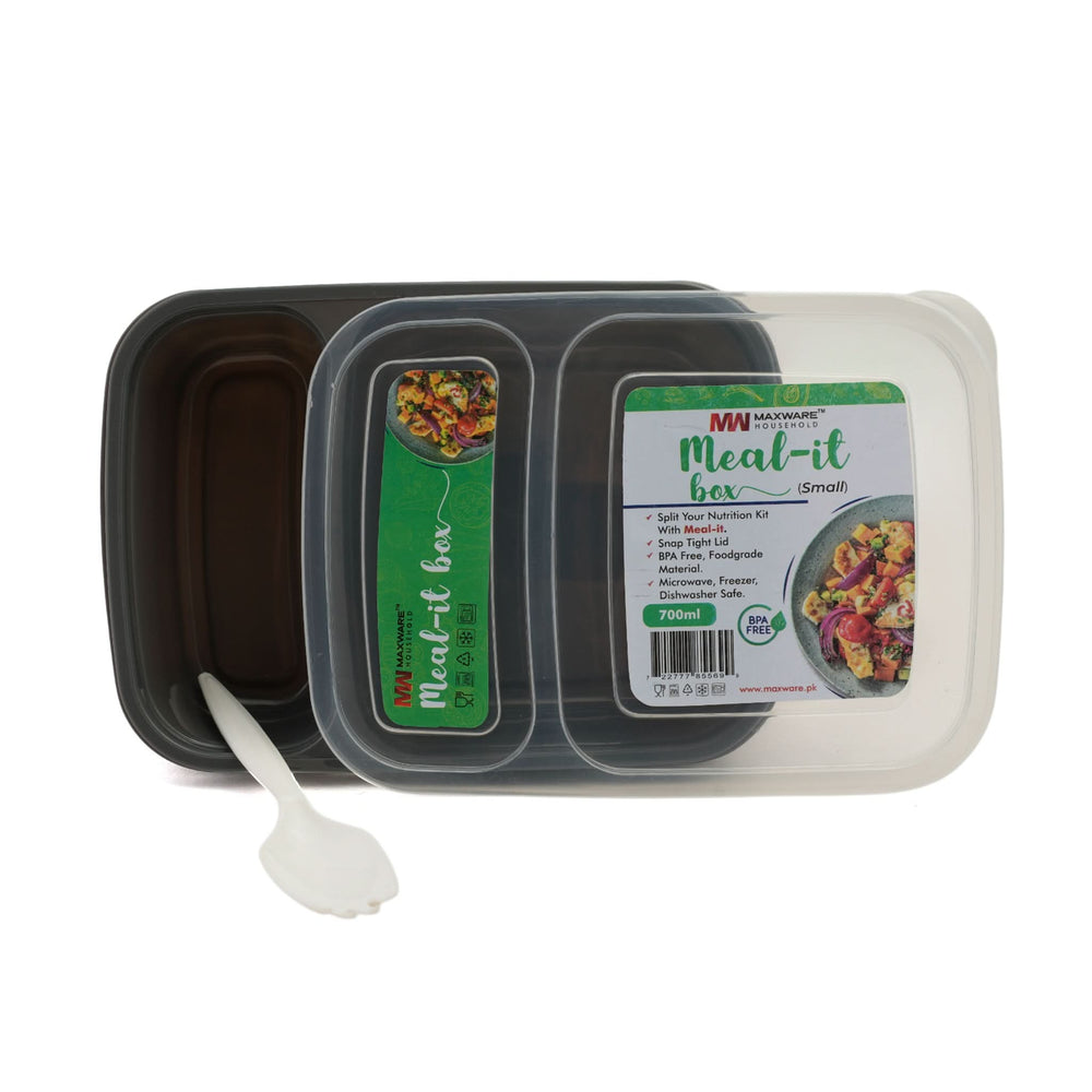 Max Ware Meal It Box Small - Grey, Tiffin Boxes & Bottles, Chase Value, Chase Value