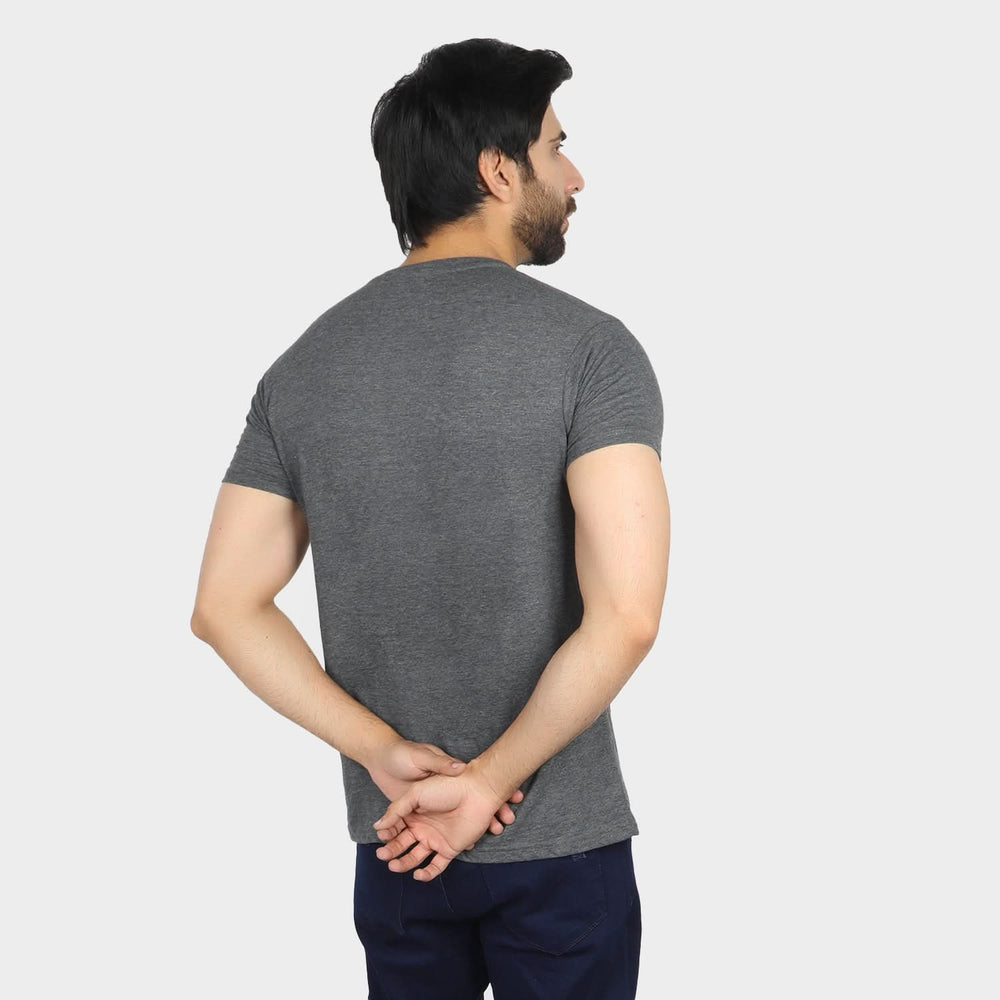 Men's Half Sleeves T-Shirt - Grey, Men's T-Shirts & Polos, Chase Value, Chase Value