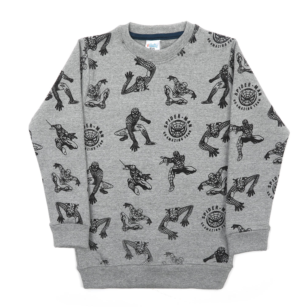 Boys Full Sleeves SweatShirt - Ash Grey, Boys Hoodies & Sweat Shirts, Chase Value, Chase Value