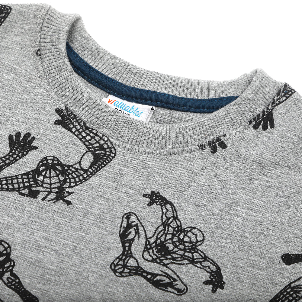 Boys Full Sleeves SweatShirt - Ash Grey, Boys Hoodies & Sweat Shirts, Chase Value, Chase Value