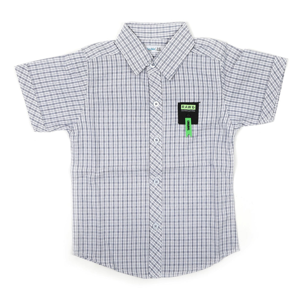 Boys Half Sleeves Causal Shirt - Ice Blue, Boys Shirts, Chase Value, Chase Value