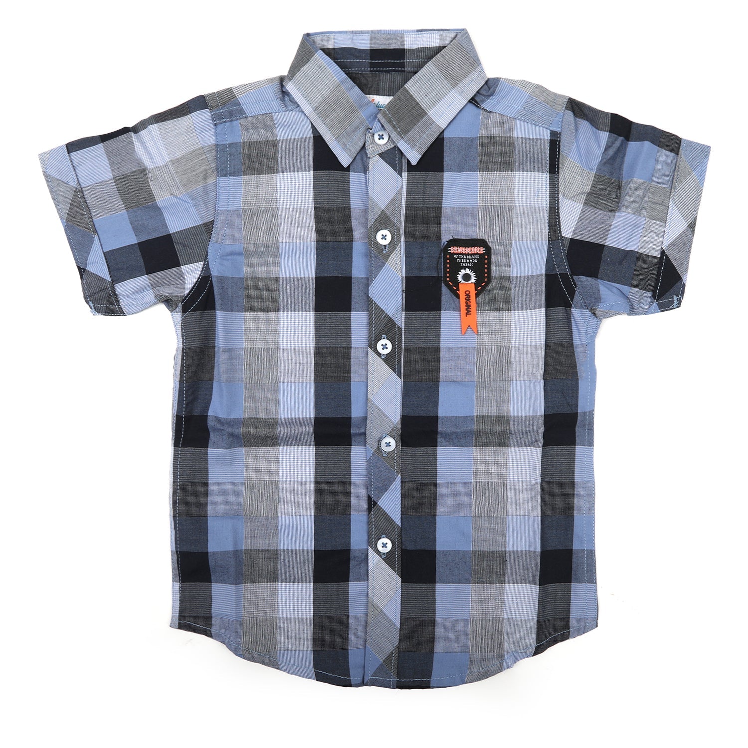 Boys Half Sleeves Causal Shirt - Light Blue, Boys Shirts, Chase Value, Chase Value