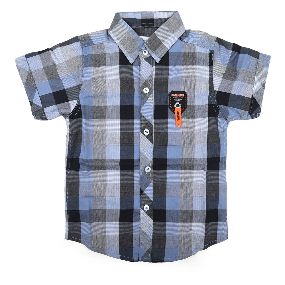 Boys Half Sleeves Causal Shirt - Light Blue, Boys Shirts, Chase Value, Chase Value