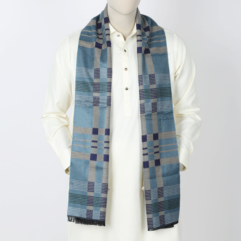 Men's Muffler - Light Blue, Men's Shawls & Mufflers, Chase Value, Chase Value
