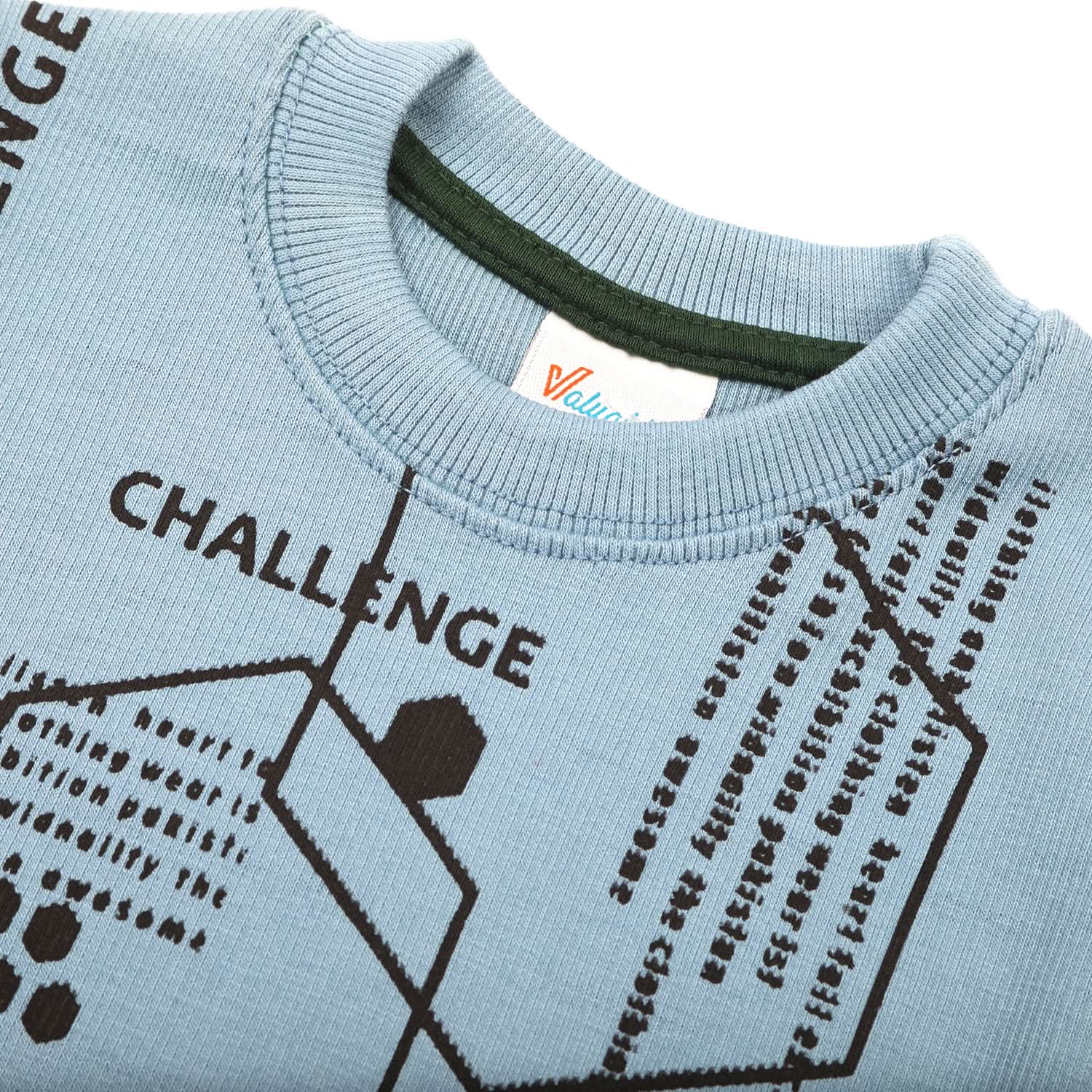 Boys Full Sleeves SweatShirt - Light Blue, Boys Hoodies & Sweat Shirts, Chase Value, Chase Value
