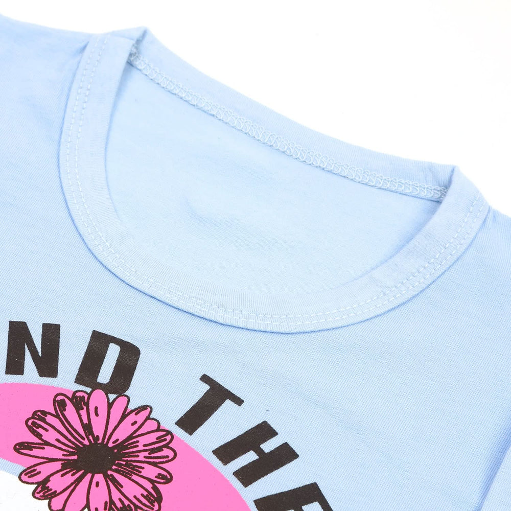 Girls Full Sleeves T-Shirt - Light Blue, Girls T-Shirts, Chase Value, Chase Value