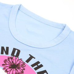 Girls Full Sleeves T-Shirt - Light Blue