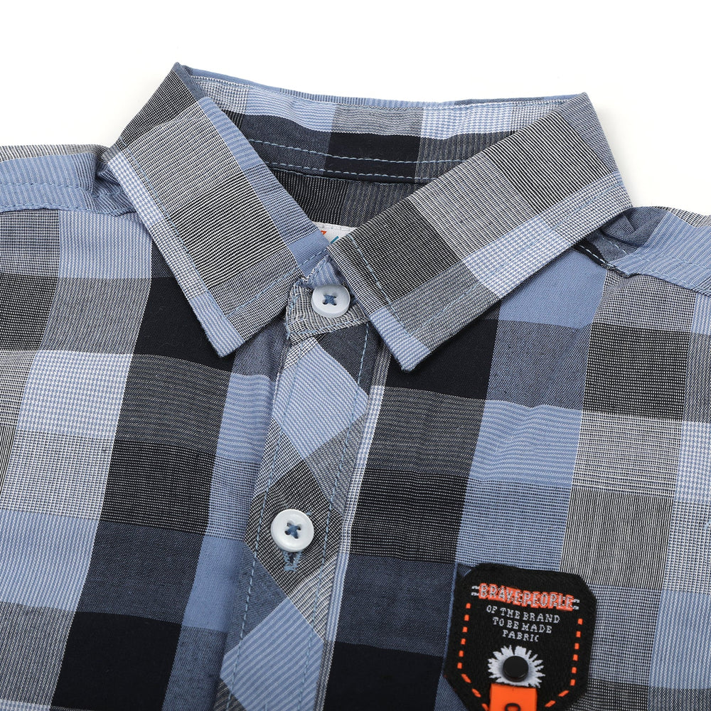 Boys Half Sleeves Causal Shirt - Light Blue, Boys Shirts, Chase Value, Chase Value