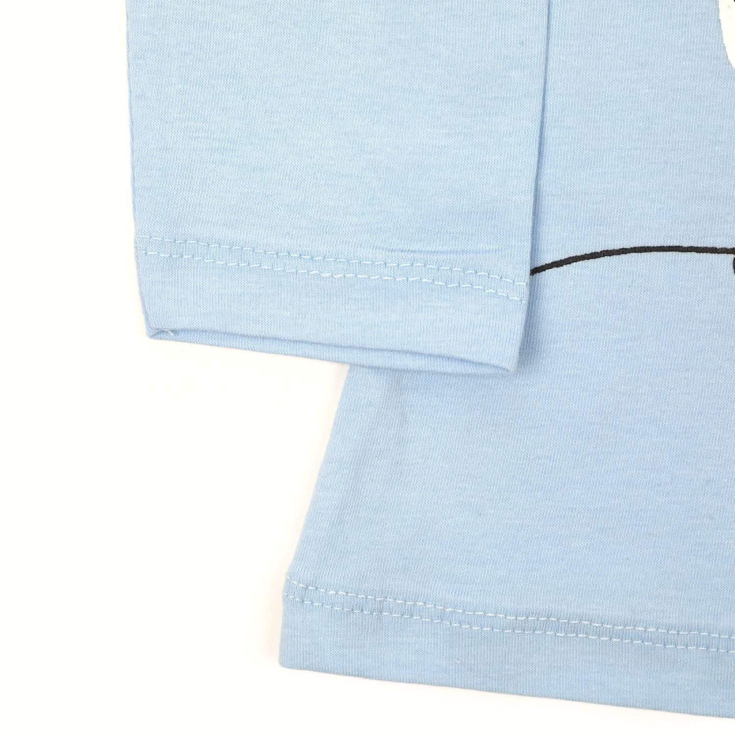 Girls Full Sleeves T-Shirt - Light Blue, Girls T-Shirts, Chase Value, Chase Value