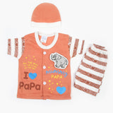 Newborn Boys Half Sleeves Suit - Light Brown, Newborn Boys Sets & Suits, Chase Value, Chase Value