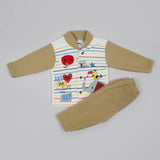 Newborn Boys Full Sleeves Suit - Light Brown, Newborn Boys Sets & Suits, Chase Value, Chase Value