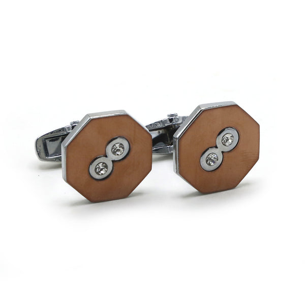 Cufflinks For Men - Light Brown