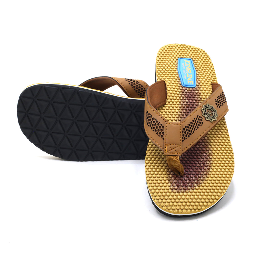 Men's Flip Flop - Light Brown, Men's Slippers, Chase Value, Chase Value