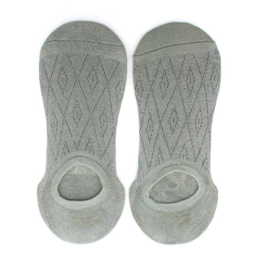 Men's 2Pcs Loafer Socks - Light Green