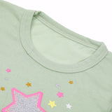 Girls Full Sleeves T-Shirt - Light Green, Girls T-Shirts, Chase Value, Chase Value