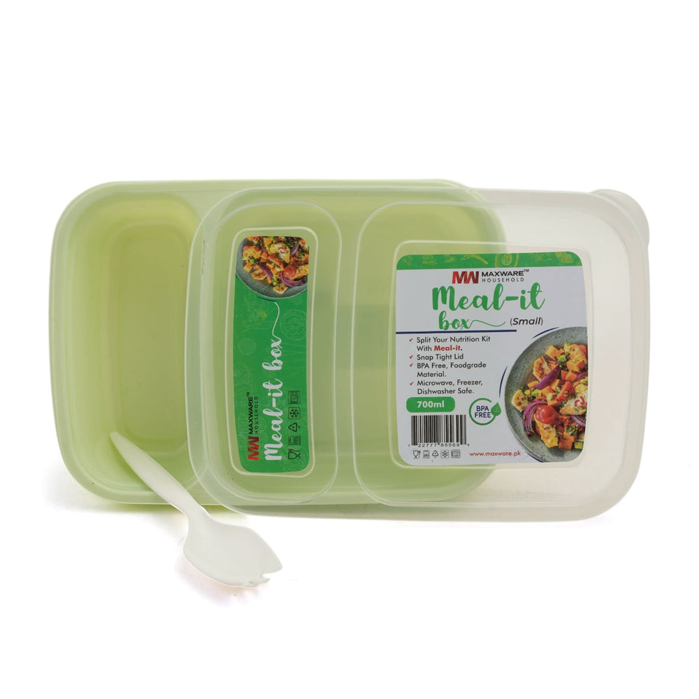 Max Ware Meal It Box Small - Light Green, Tiffin Boxes & Bottles, Chase Value, Chase Value