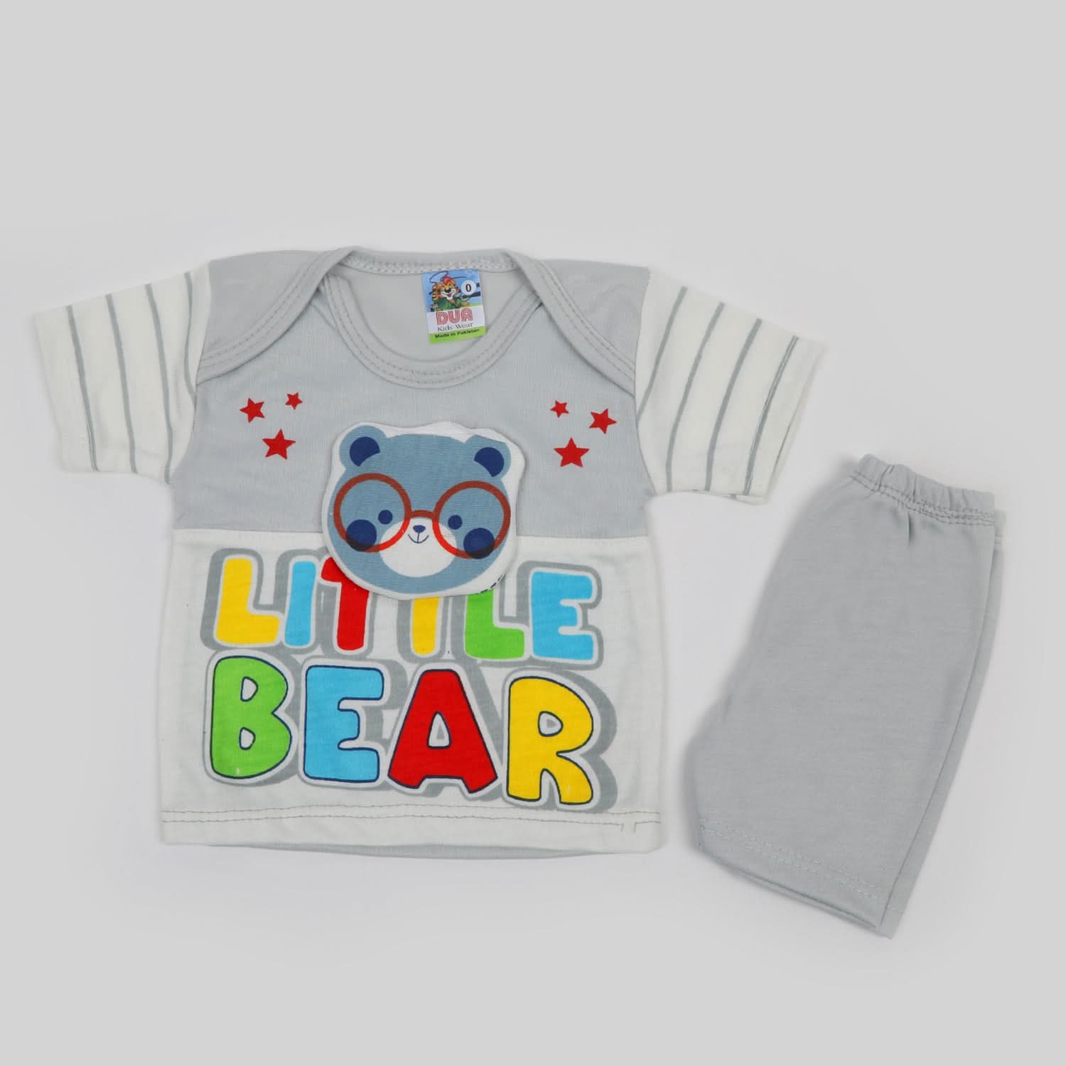 Newborn Boys Half Sleeves Suit - Light Grey, Newborn Boys Sets & Suits, Chase Value, Chase Value