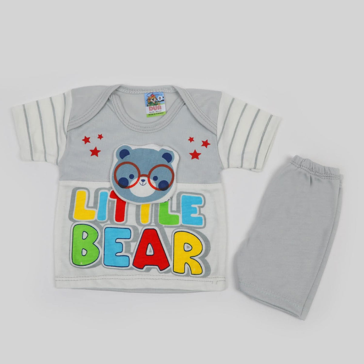 Newborn Boys Half Sleeves Suit - Light Grey, Newborn Boys Sets & Suits, Chase Value, Chase Value