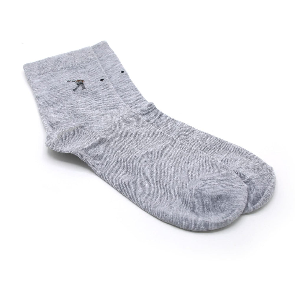 Men's Long Ankle Socks - Light Grey, Men's Socks, Chase Value, Chase Value