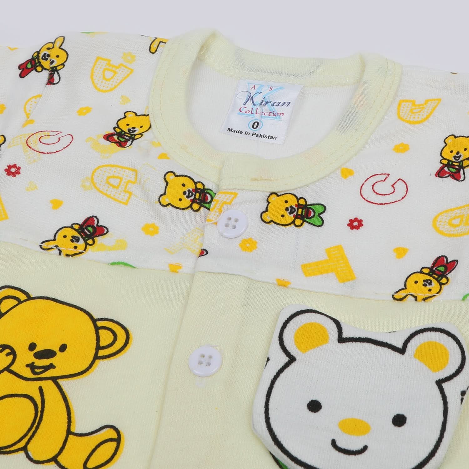 Newborn Boys Half Sleeves Suit - Lemon, Newborn Boys Sets & Suits, Chase Value, Chase Value