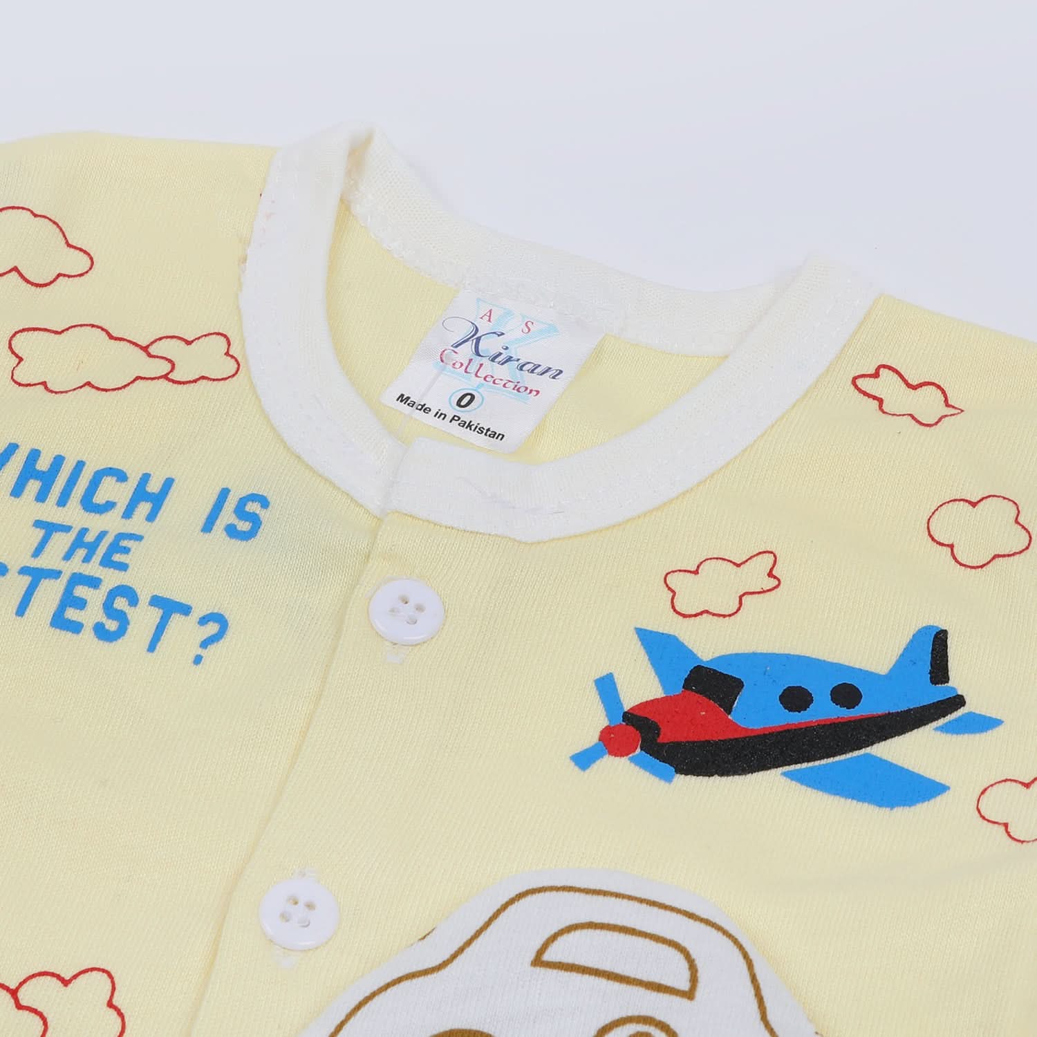 Newborn Boys Half Sleeves Suit - Lemon, Newborn Boys Sets & Suits, Chase Value, Chase Value