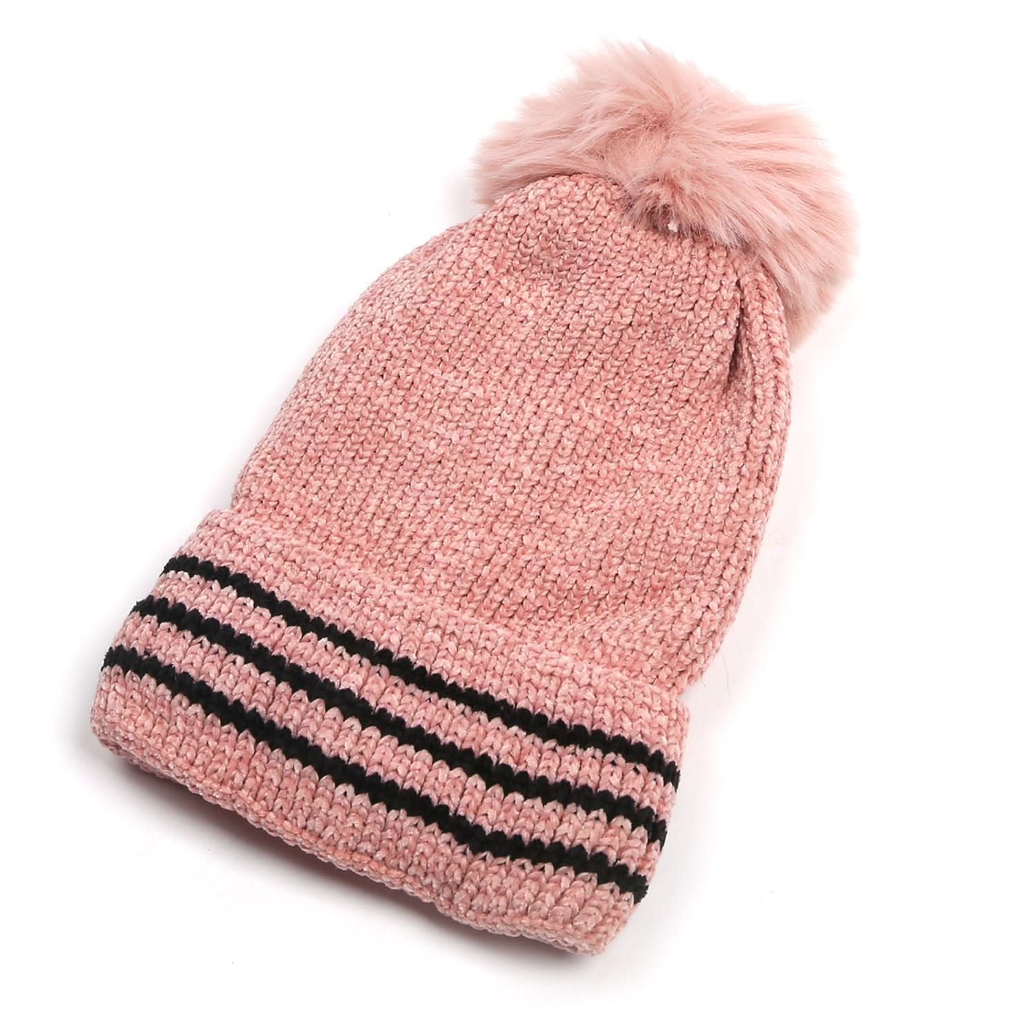 Women's Woolen cap - Light Pink, Women's Cap & Other Accessories, Chase Value, Chase Value