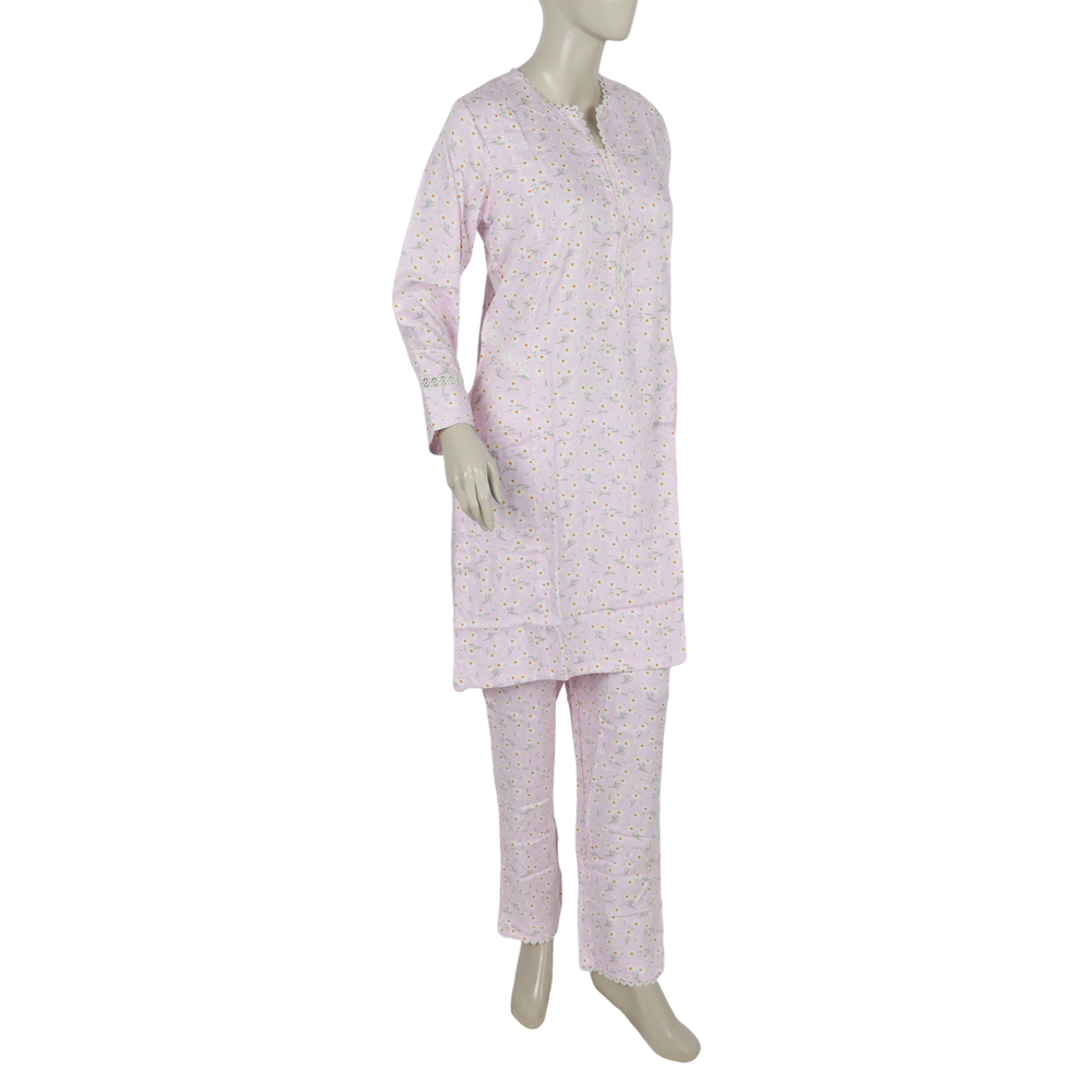 Women's Printed Co-Ord Set - Light Purple, Women Co-Ord Set, Chase Value, Chase Value