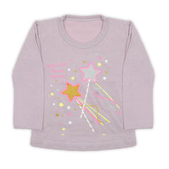 Girls Full Sleeves T-Shirt - Light Purple