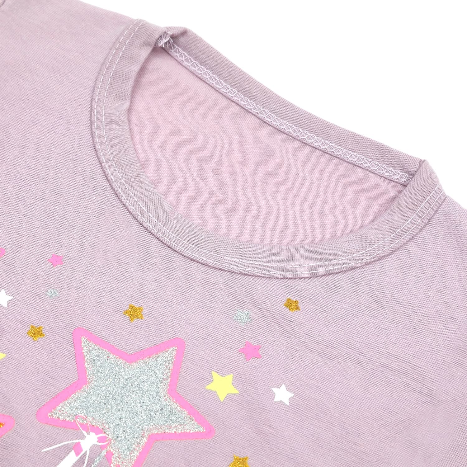Girls Full Sleeves T-Shirt - Light Purple, Girls T-Shirts, Chase Value, Chase Value
