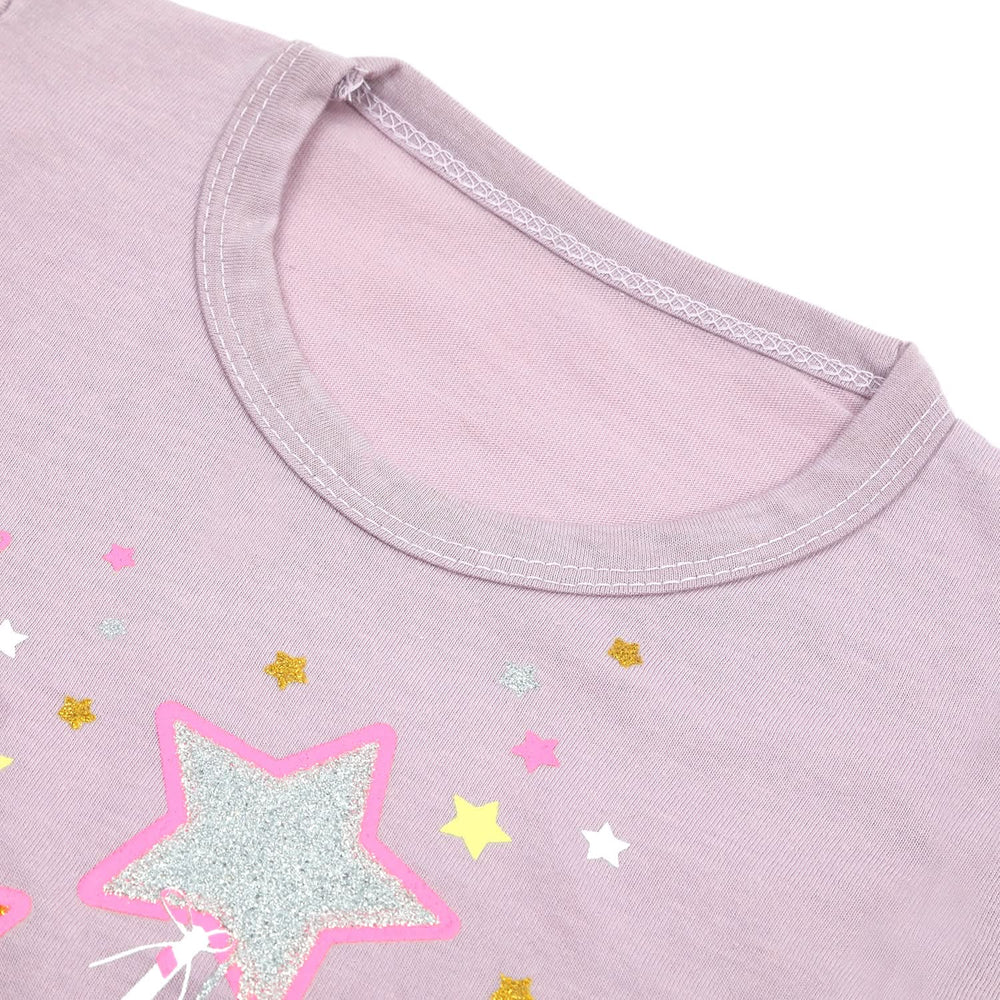 Girls Full Sleeves T-Shirt - Light Purple, Girls T-Shirts, Chase Value, Chase Value