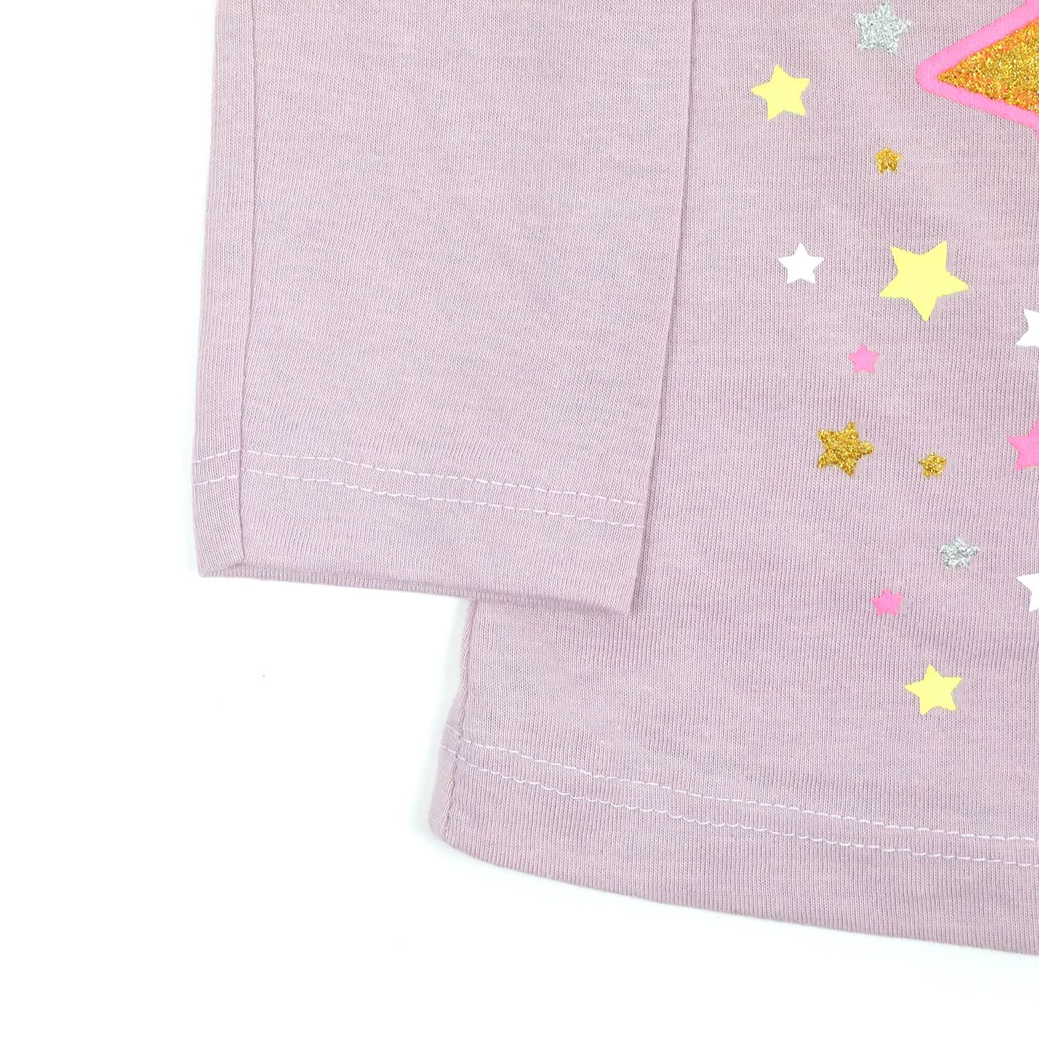 Girls Full Sleeves T-Shirt - Light Purple, Girls T-Shirts, Chase Value, Chase Value