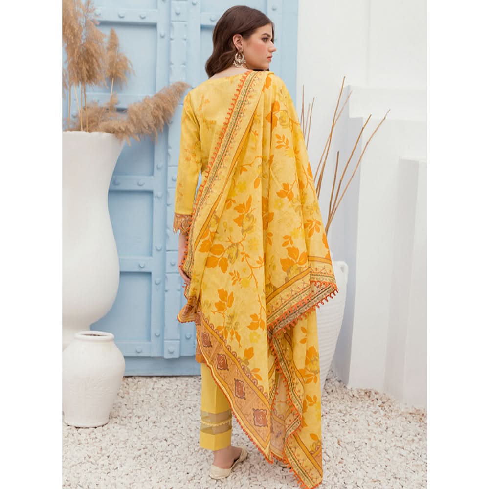 Al Zohaib Sun Shine Bliss Lawn Printed 3Pcs Unstitched Suit - 4, Women, 3Pcs Shalwar Suit, Al-Zohaib Textiles, Chase Value