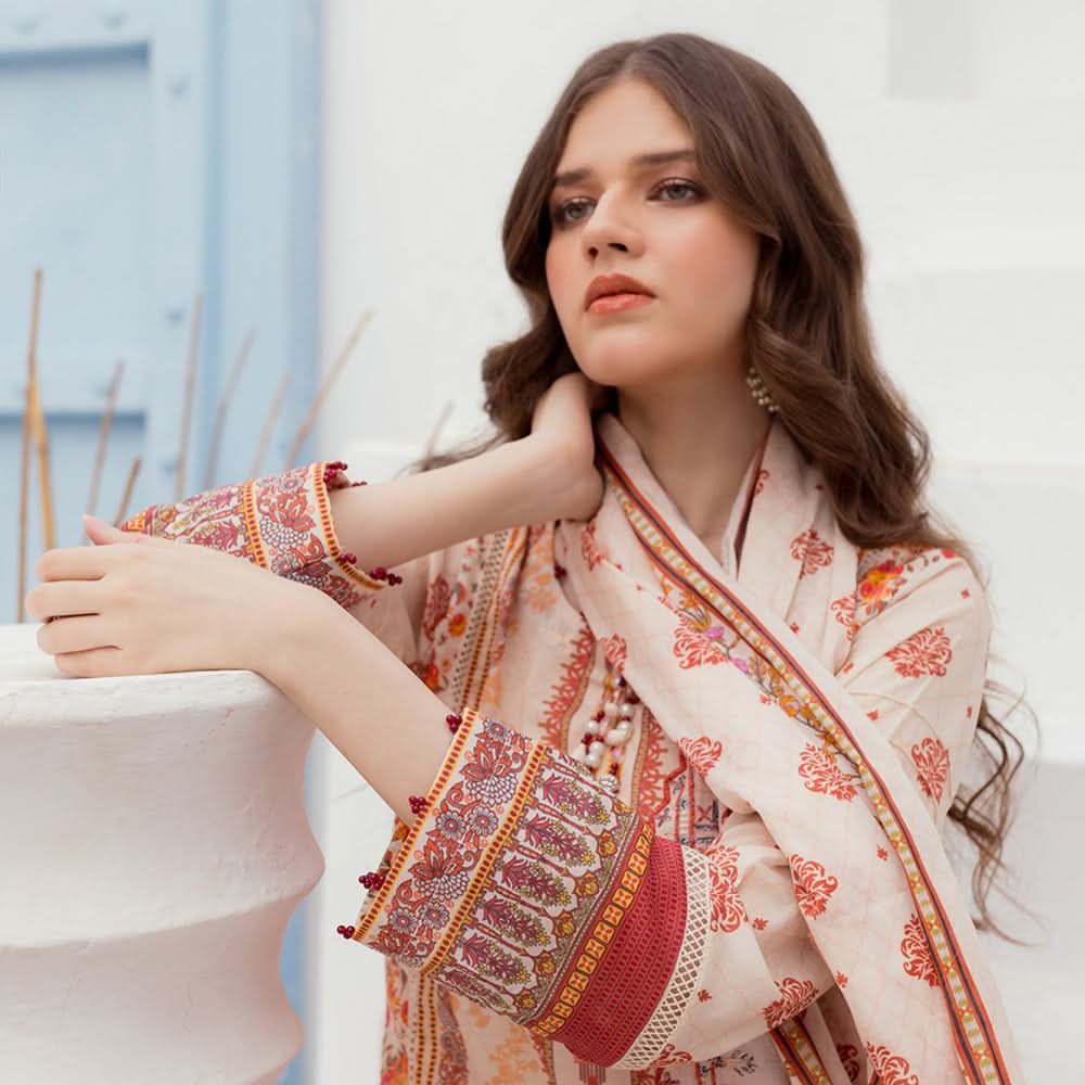Al Zohaib Sun Shine Bliss Lawn Printed 3Pcs Unstitched Suit - 8, Women, 3Pcs Shalwar Suit, Al-Zohaib Textiles, Chase Value