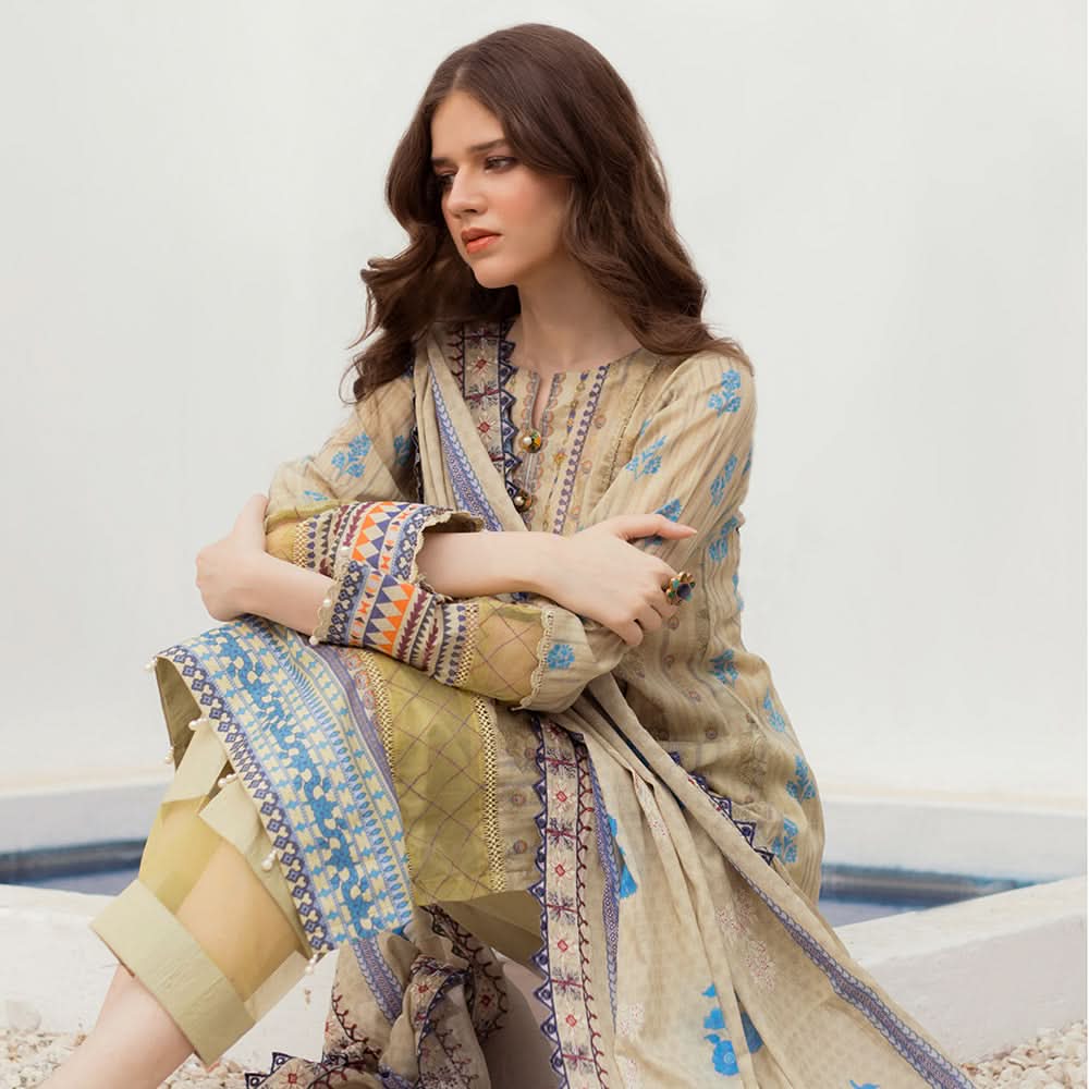 Al Zohaib Sun Shine Bliss Lawn Printed 3Pcs Unstitched Suit - 13, Women, 3Pcs Shalwar Suit, Al-Zohaib Textiles, Chase Value