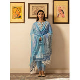 Al Zohaib Sun Shine Chikankari Lawn Printed Suit 3Pcs Unstitched Suit - 5, Women, 3Pcs Shalwar Suit, Al-Zohaib Textiles, Chase Value