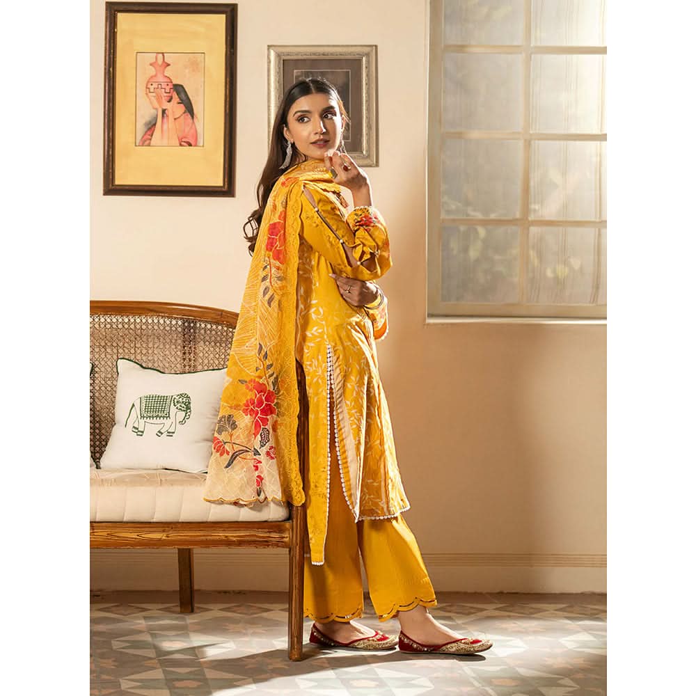 Al Zohaib Sun Shine Chikankari Lawn Printed Suit 3Pcs Unstitched Suit - 6, Women, 3Pcs Shalwar Suit, Al-Zohaib Textiles, Chase Value