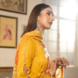 Al Zohaib Sun Shine Chikankari Lawn Printed Suit 3Pcs Unstitched Suit - 6, Women, 3Pcs Shalwar Suit, Al-Zohaib Textiles, Chase Value